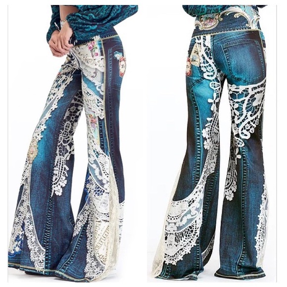 Antique Therapy Floats on Flares Comfort Pants - Picture 3 of 16